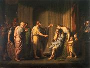 Benjamin West Cleombrotus Ordered into Banishment by Leonidas II, King of Sparta china oil painting artist